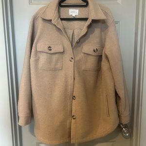 Tan Market & Spruce Shacket 2X